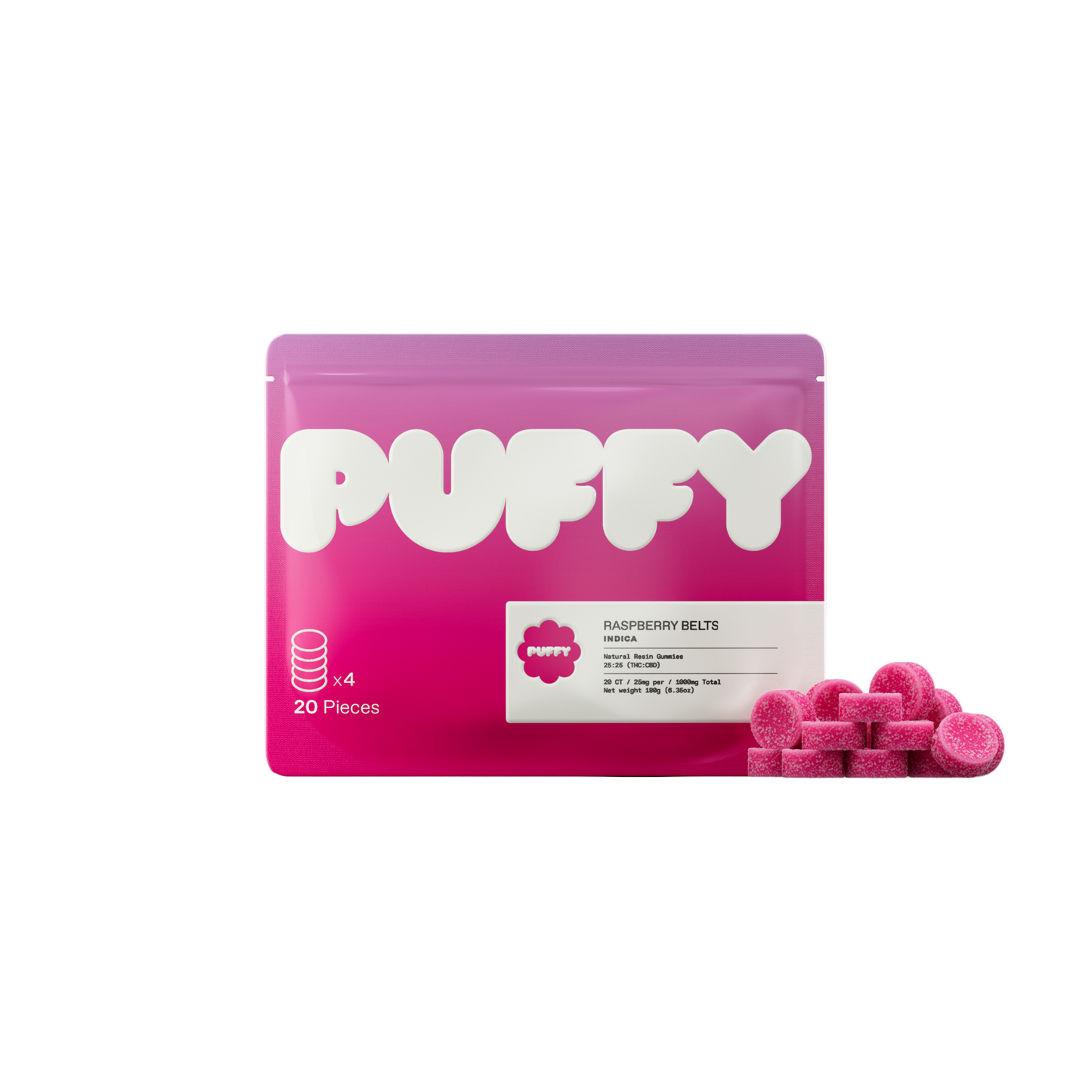 Puffy - Live Resin THC Gummies - 25mg
