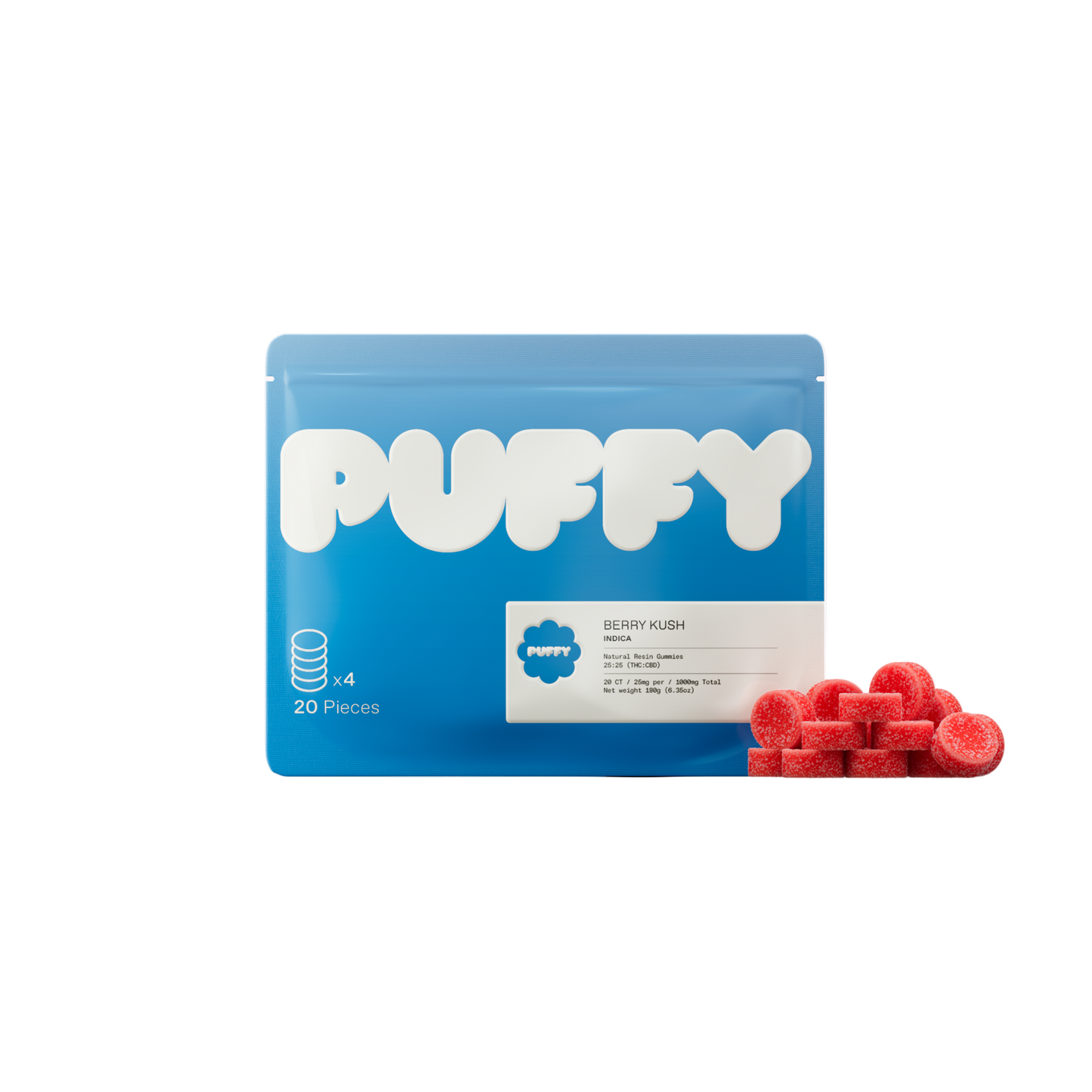 Puffy - Live Resin THC Gummies - 25mg