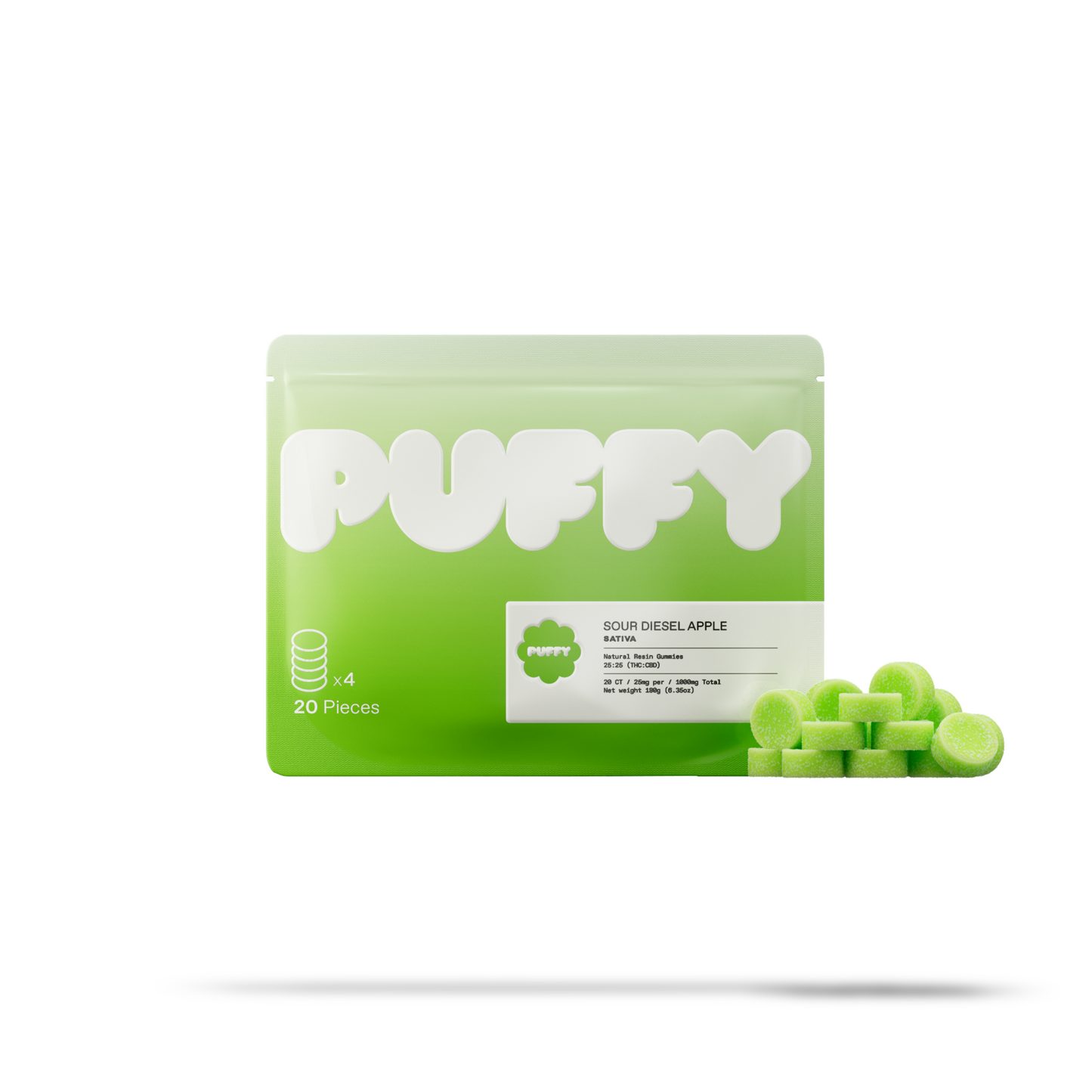 Puffy - Live Resin THC Gummies - 25mg