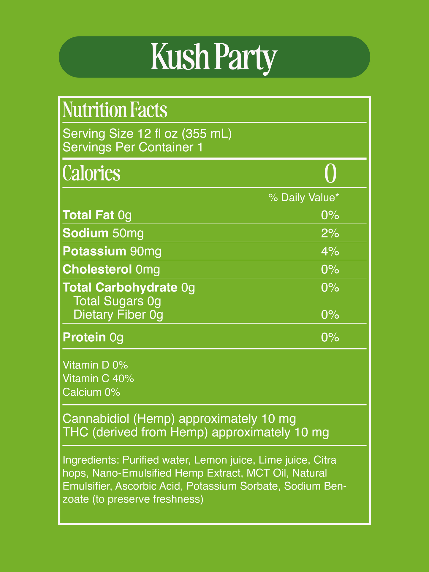 Marz - THC Botanical Seltzer - 10mg